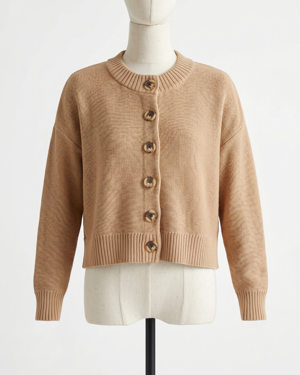 100% Organic Cotton Cropped Cardigan